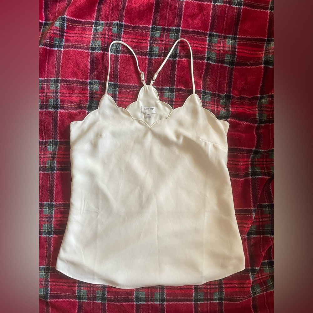 J Crew scalloped cami